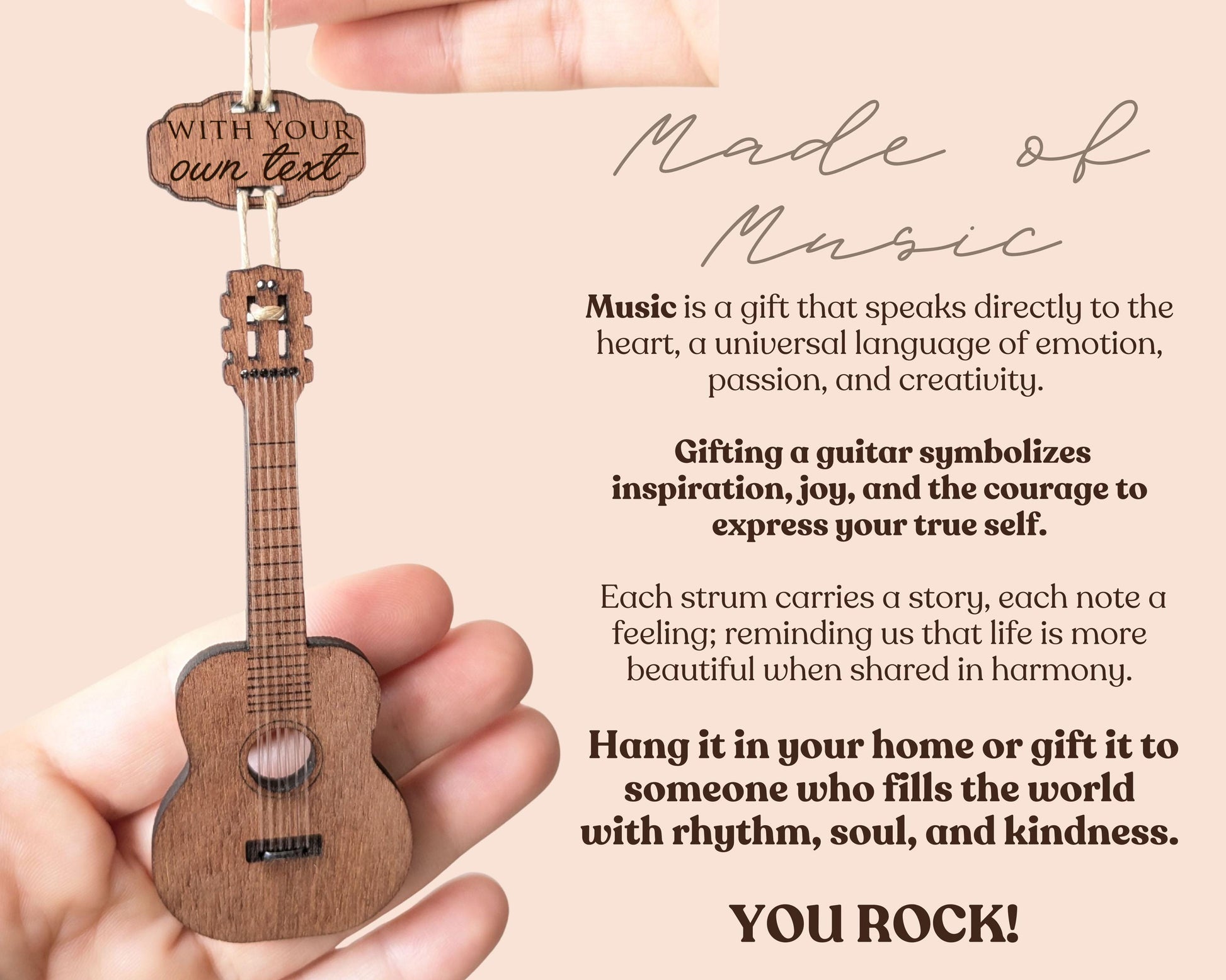 Guitar Wooden Story Card: product image 6
