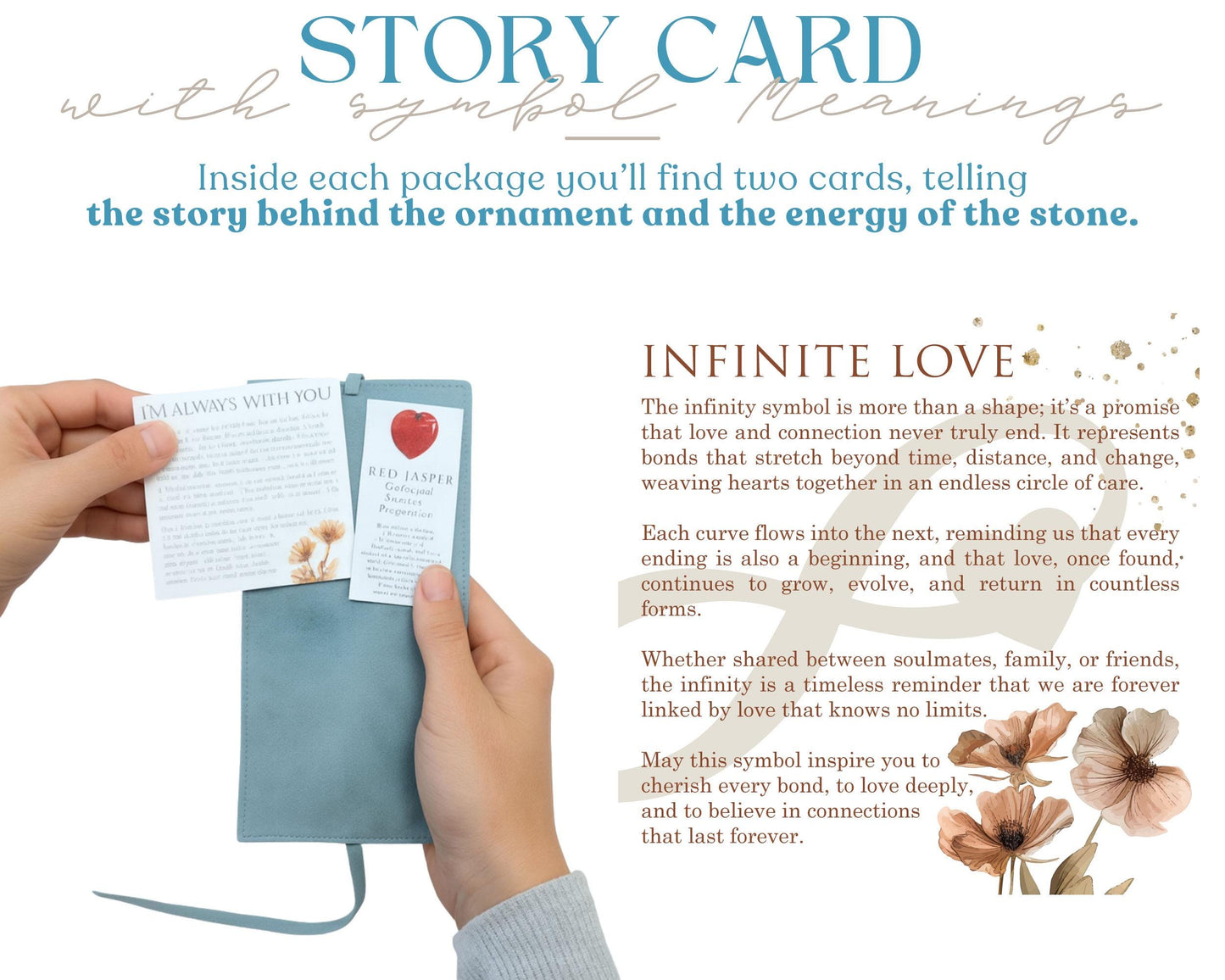 Infinity Wooden Story Card With Crystal: product image 9