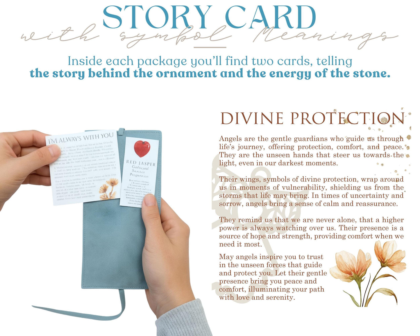 Guardian Angel Wooden Story Card With Crystal: product image 6