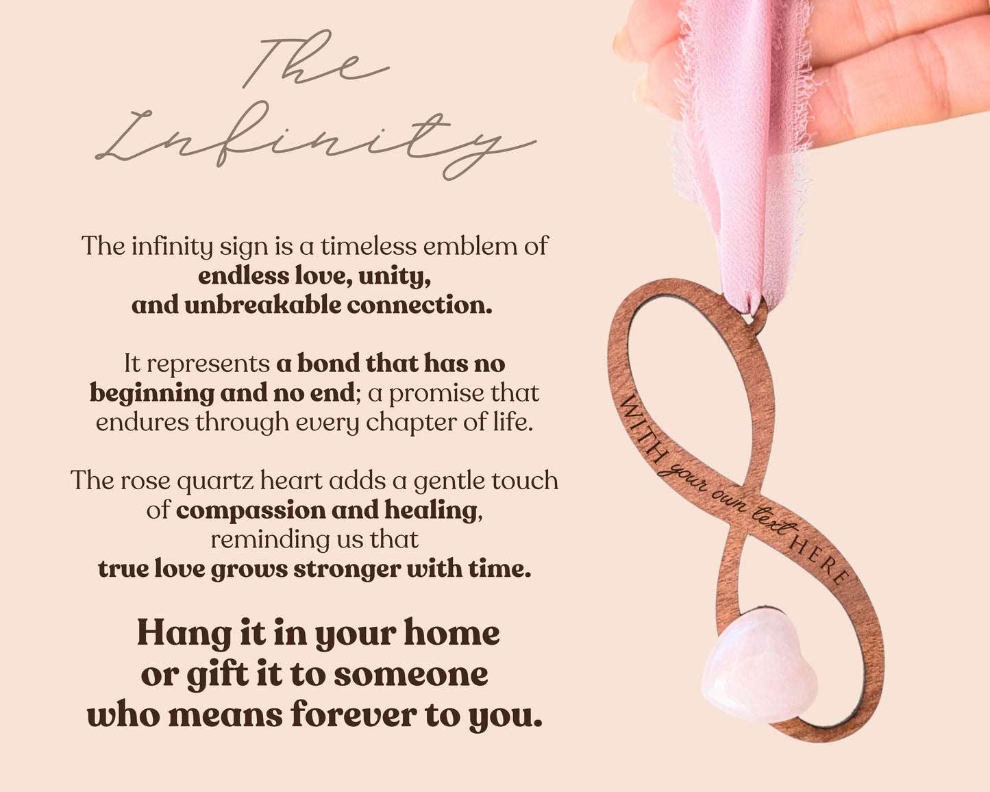 Infinity Wooden Story Card With Crystal: product image 7