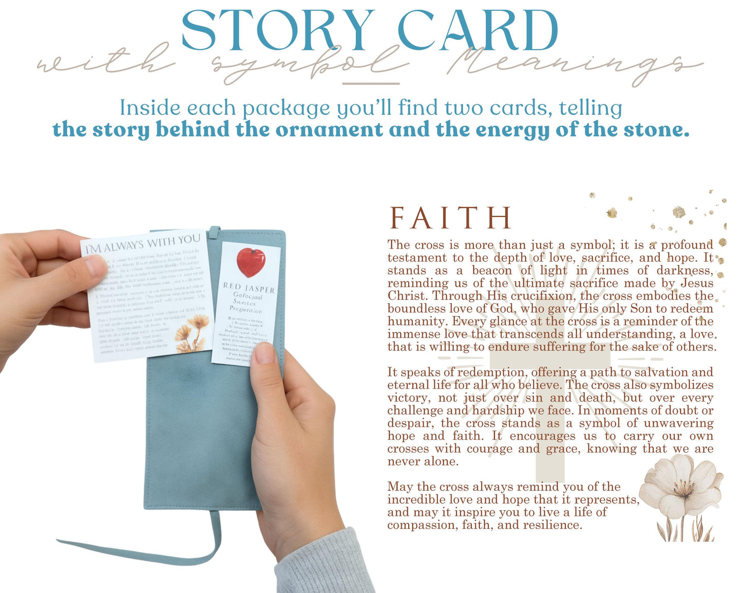 Faith Cross Wooden Story Card: product image 6