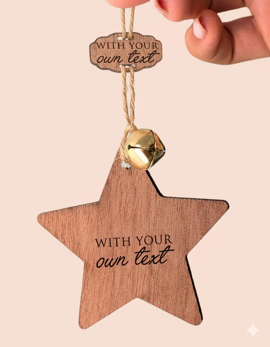 Personalized Christmas Star Wooden Story Card: product image 8