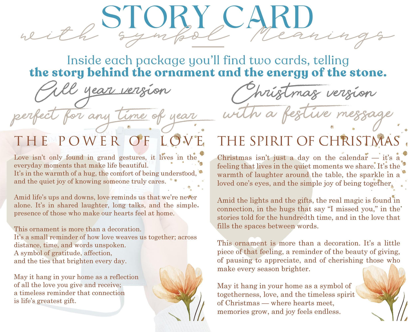 Heart Wooden Story Card With Crystal: product image 6
