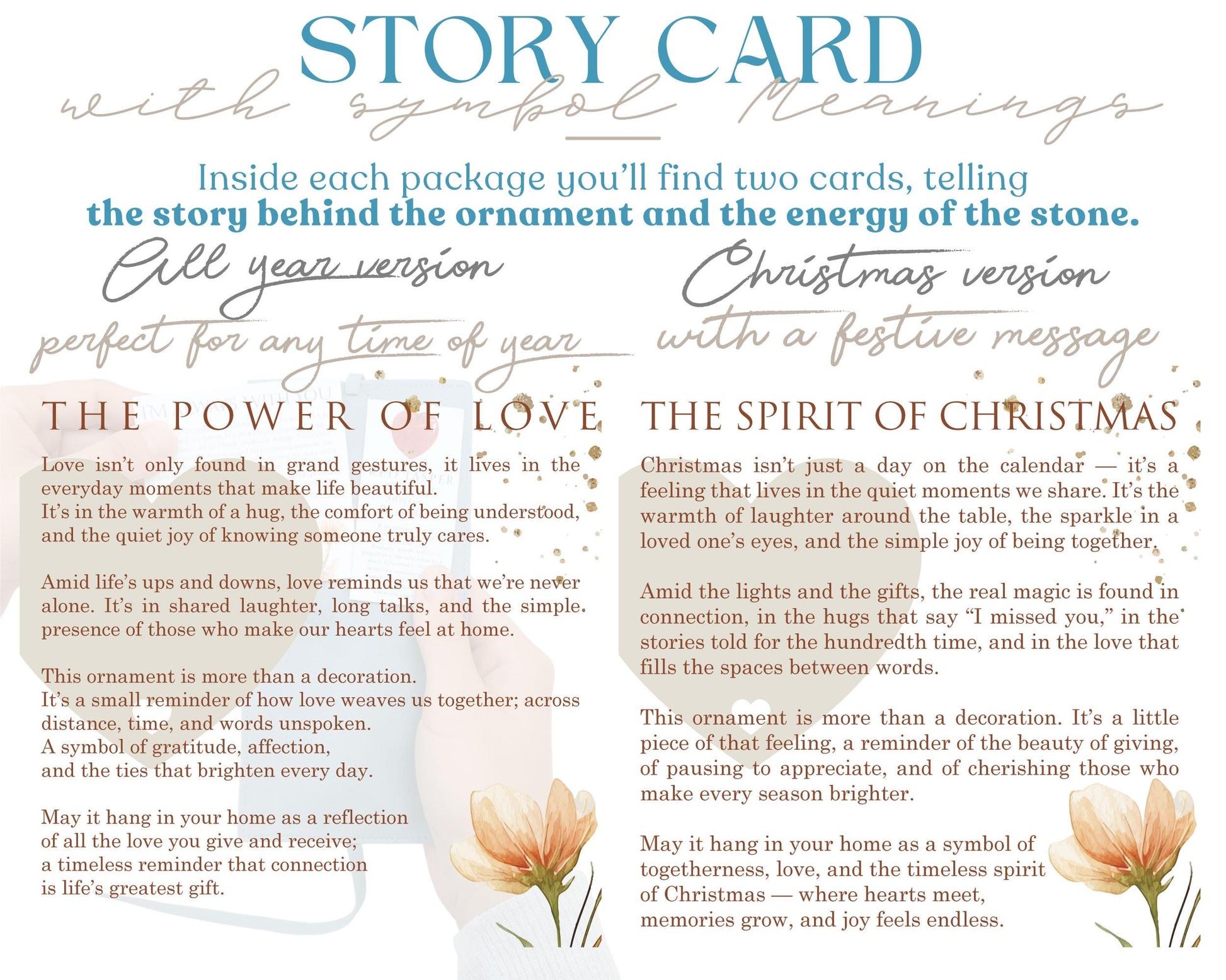 Heart Wooden Story Card With Crystal: product image 6