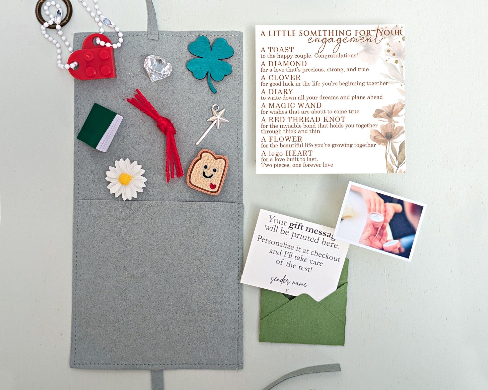Engagement Pocket Gift With Photo – product image 2