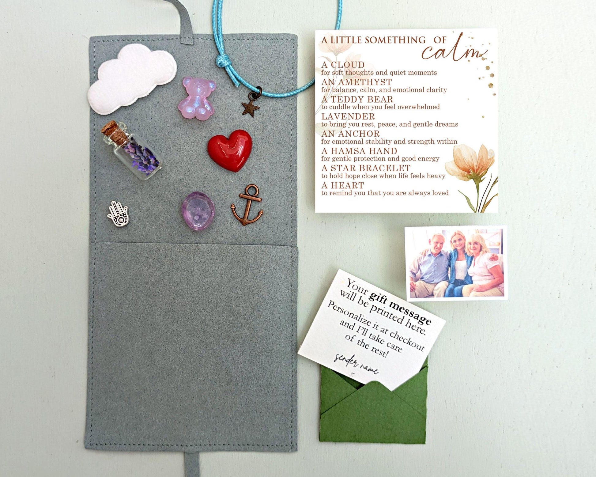 Calm and Encouragement Pocket Gift With Photo – product image 2