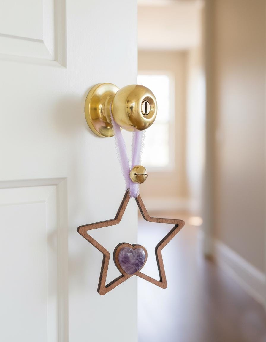 Christmas Star Wooden Story Card With Crystal: product image 4