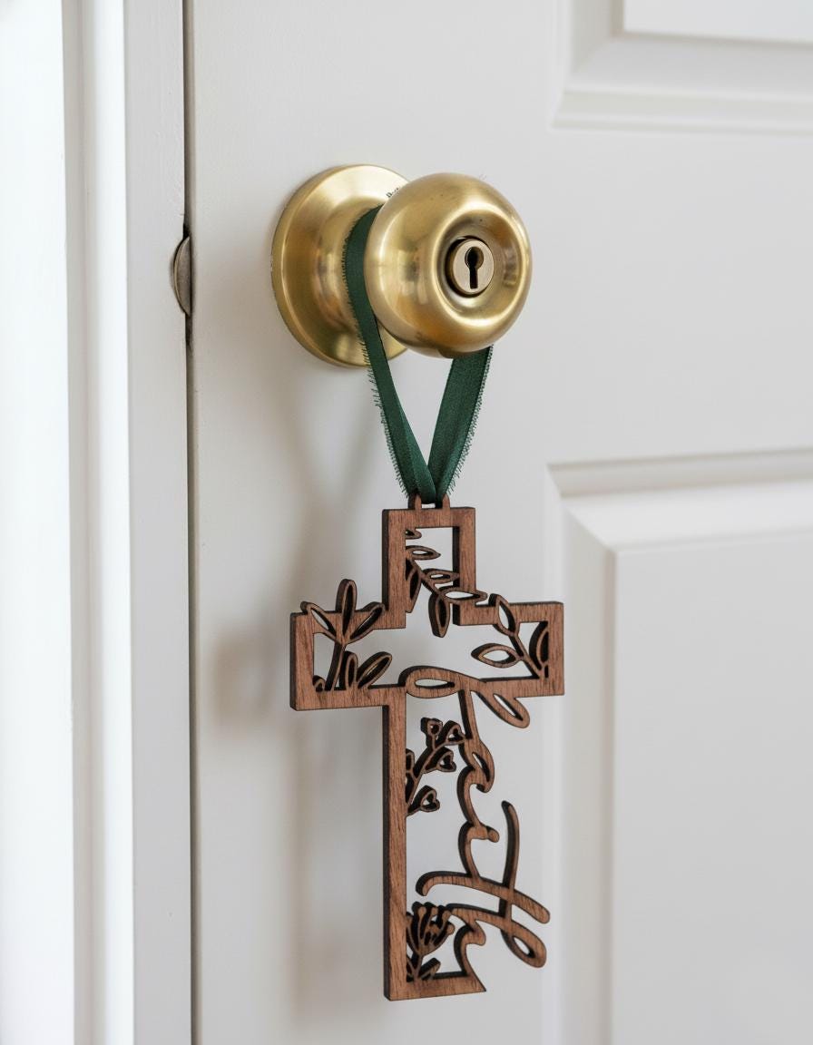 Faith Cross Wooden Story Card: product image 3
