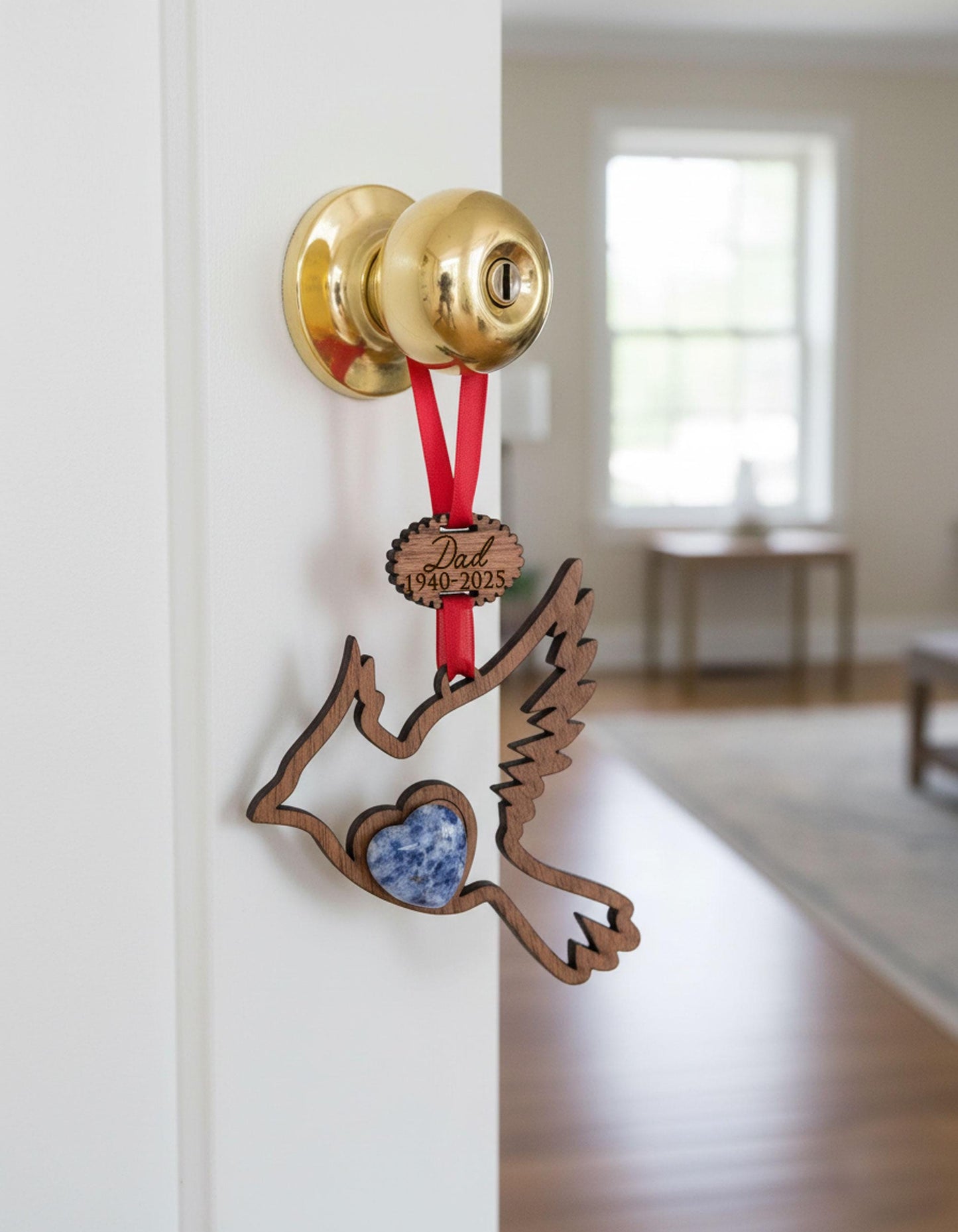 Cardinal Memorial Wooden Story Card With Crystal: product image 4