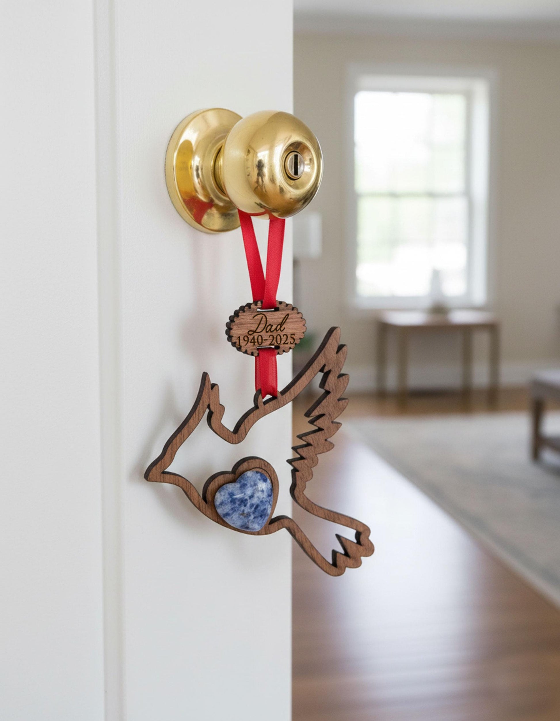 Cardinal Memorial Wooden Story Card With Crystal: product image 4