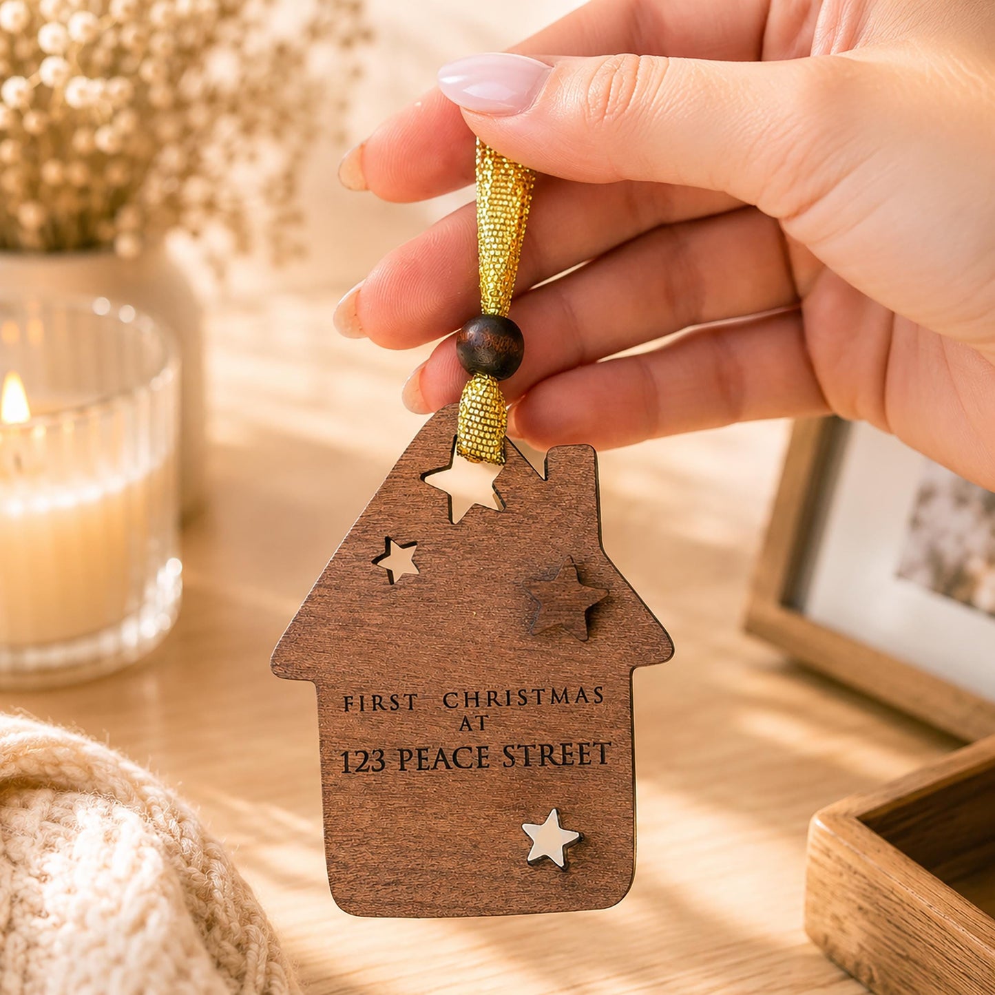 Personalized New Home Wooden Story Card: product image 1
