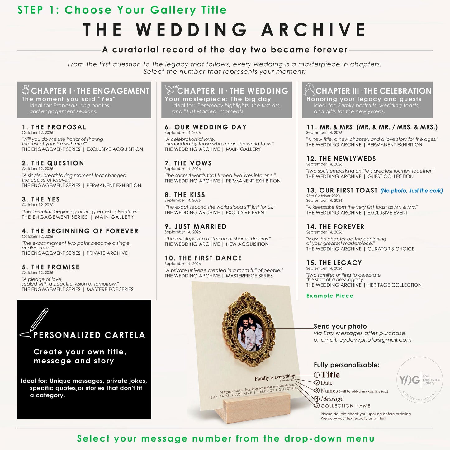 Wedding Archive personalized Museum of Us gift, image 7