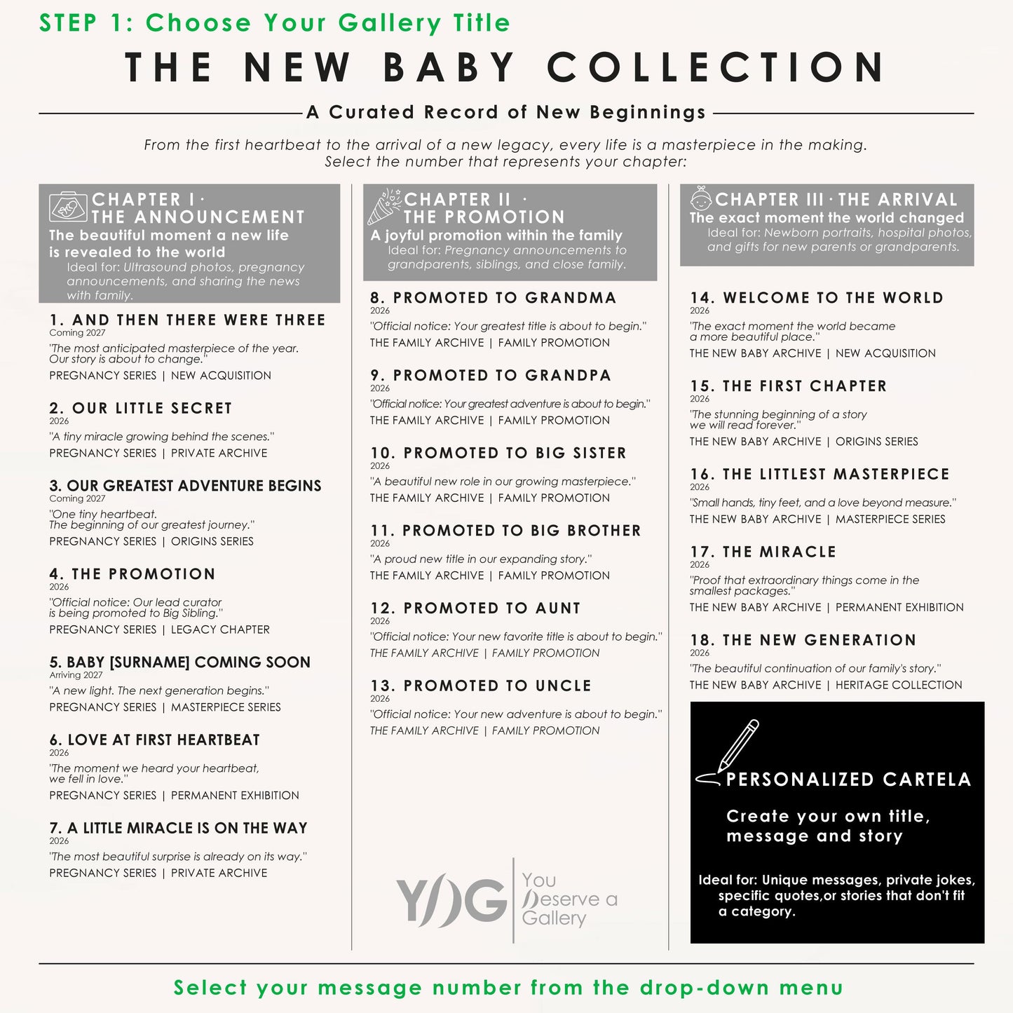 New Baby Collection personalized Museum of Us gift, image 9
