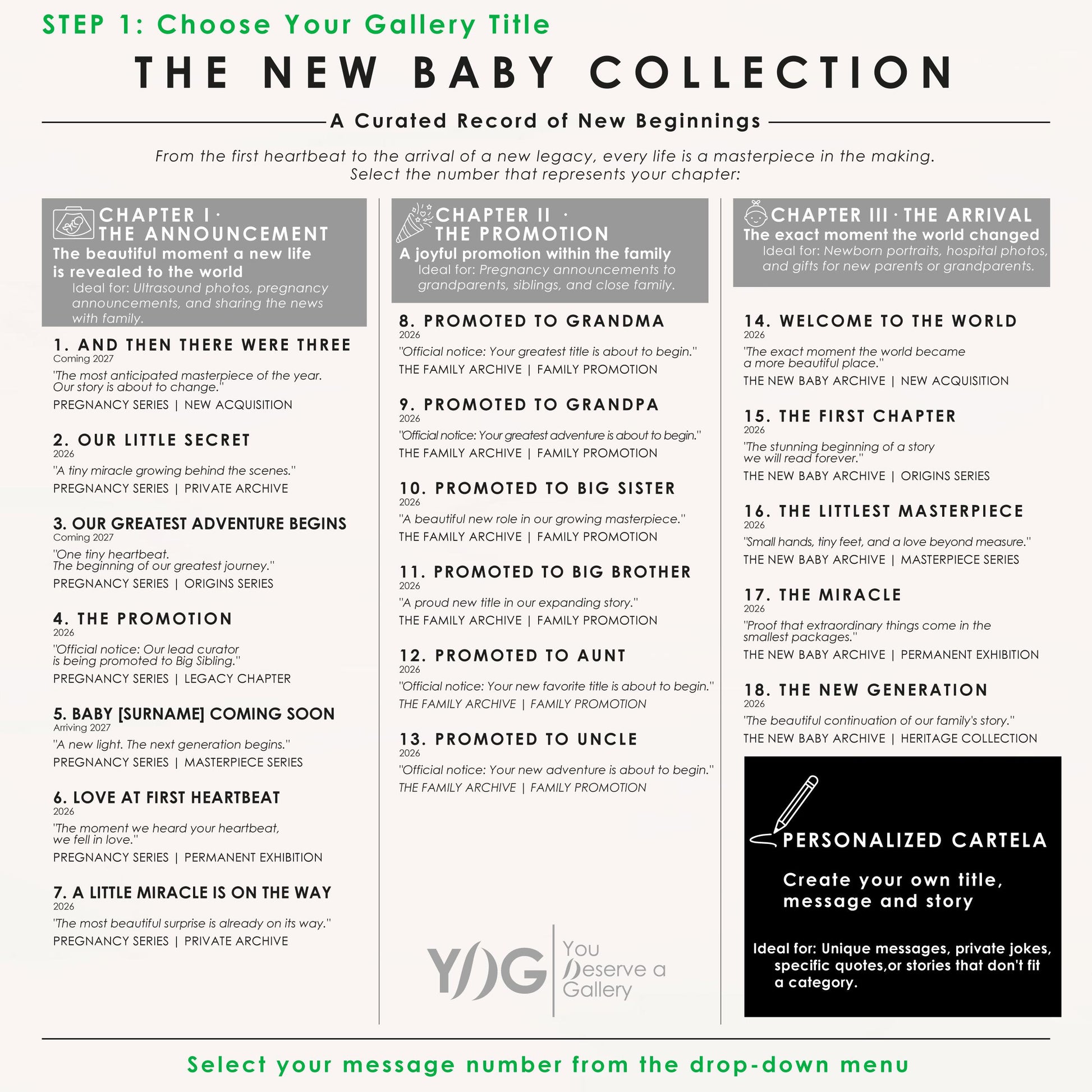 New Baby Collection personalized Museum of Us gift, image 9