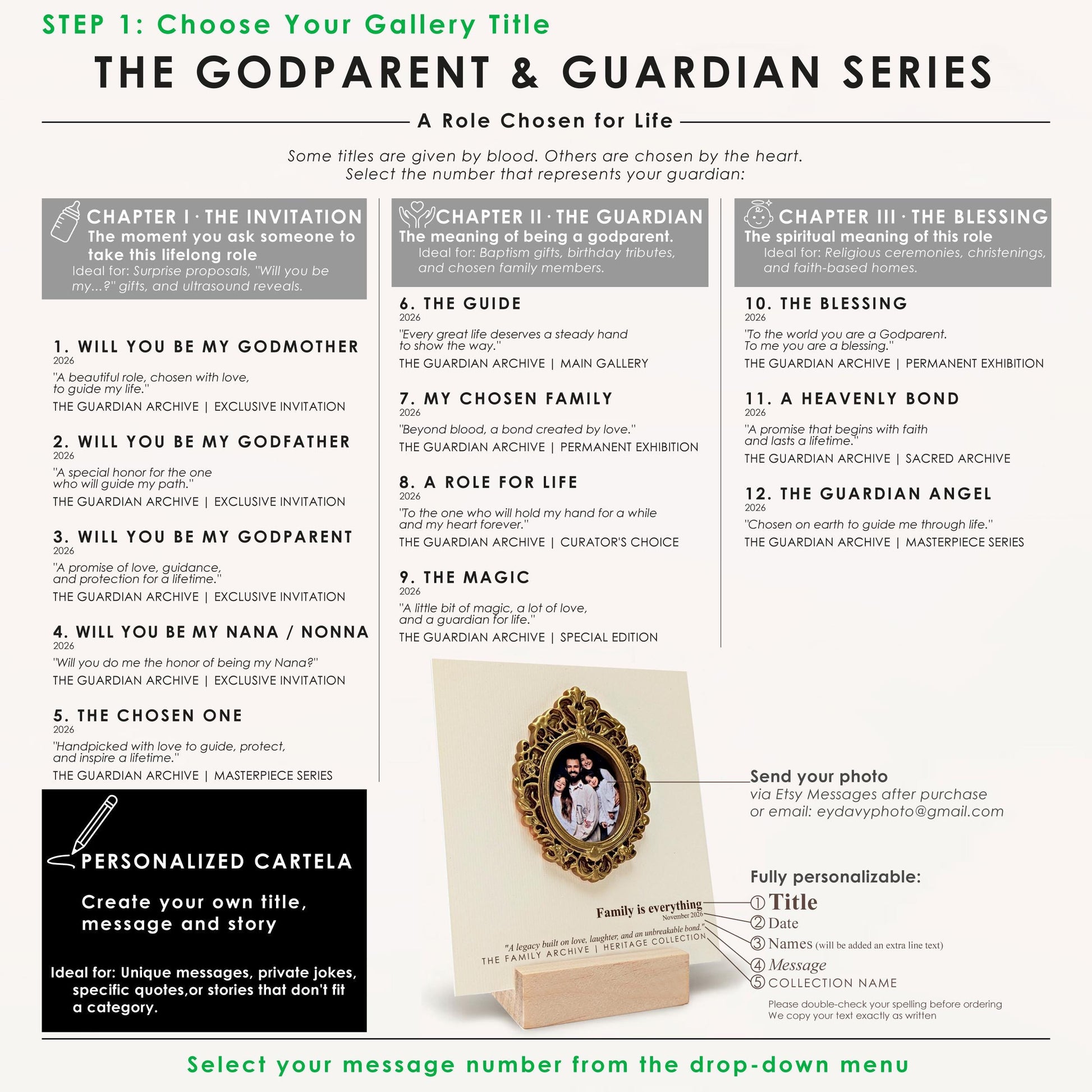 Godparent & Guardian Series personalized Museum of Us gift, image 6