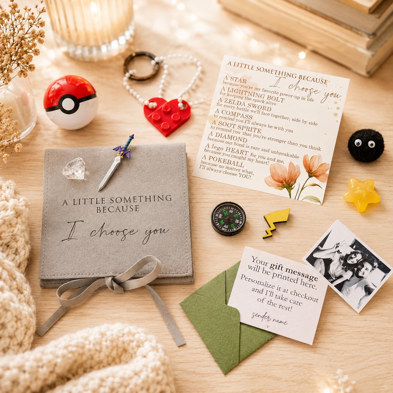 I Choose You Gaming Pocket Gift With Photo – product image 1