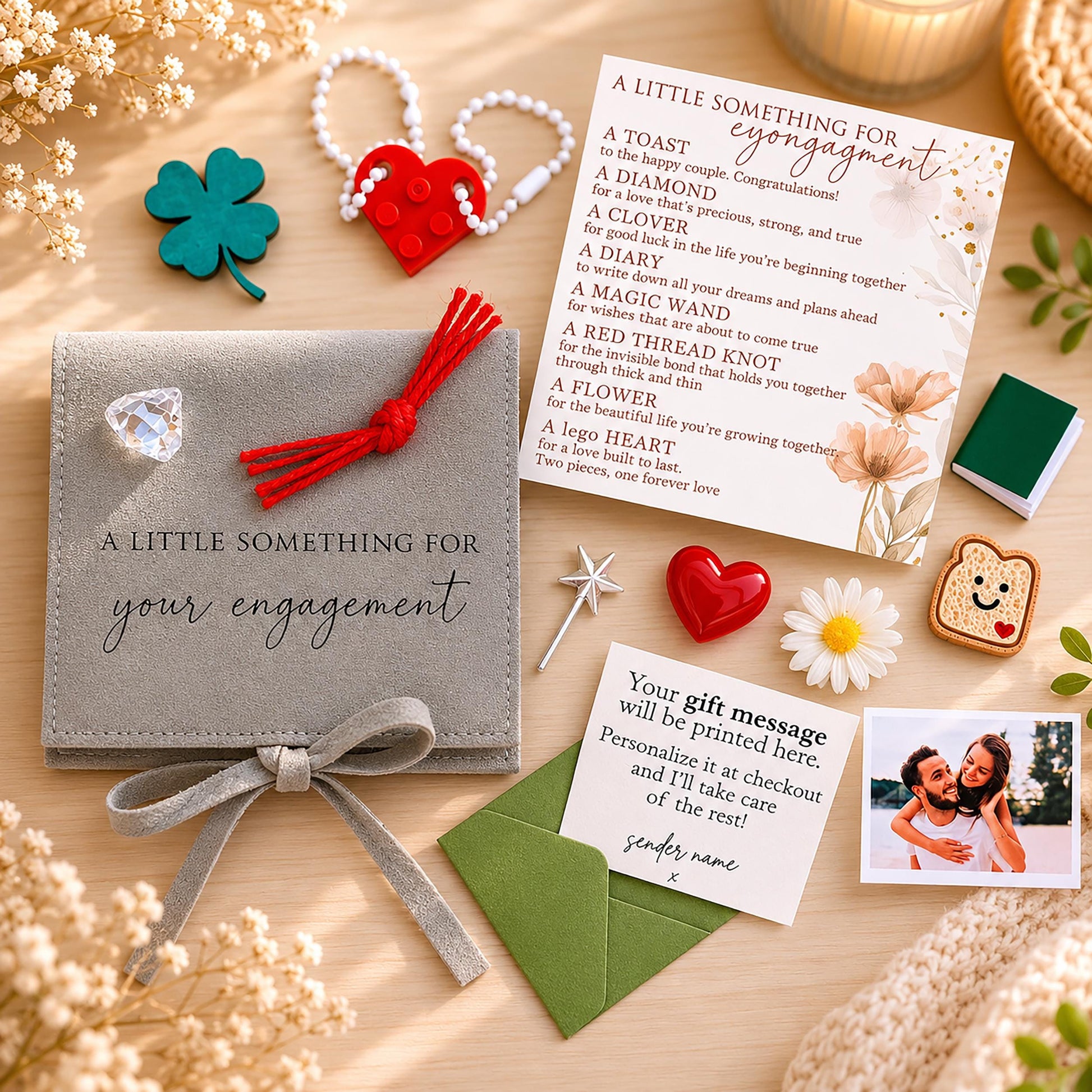Engagement Pocket Gift With Photo – product image 1