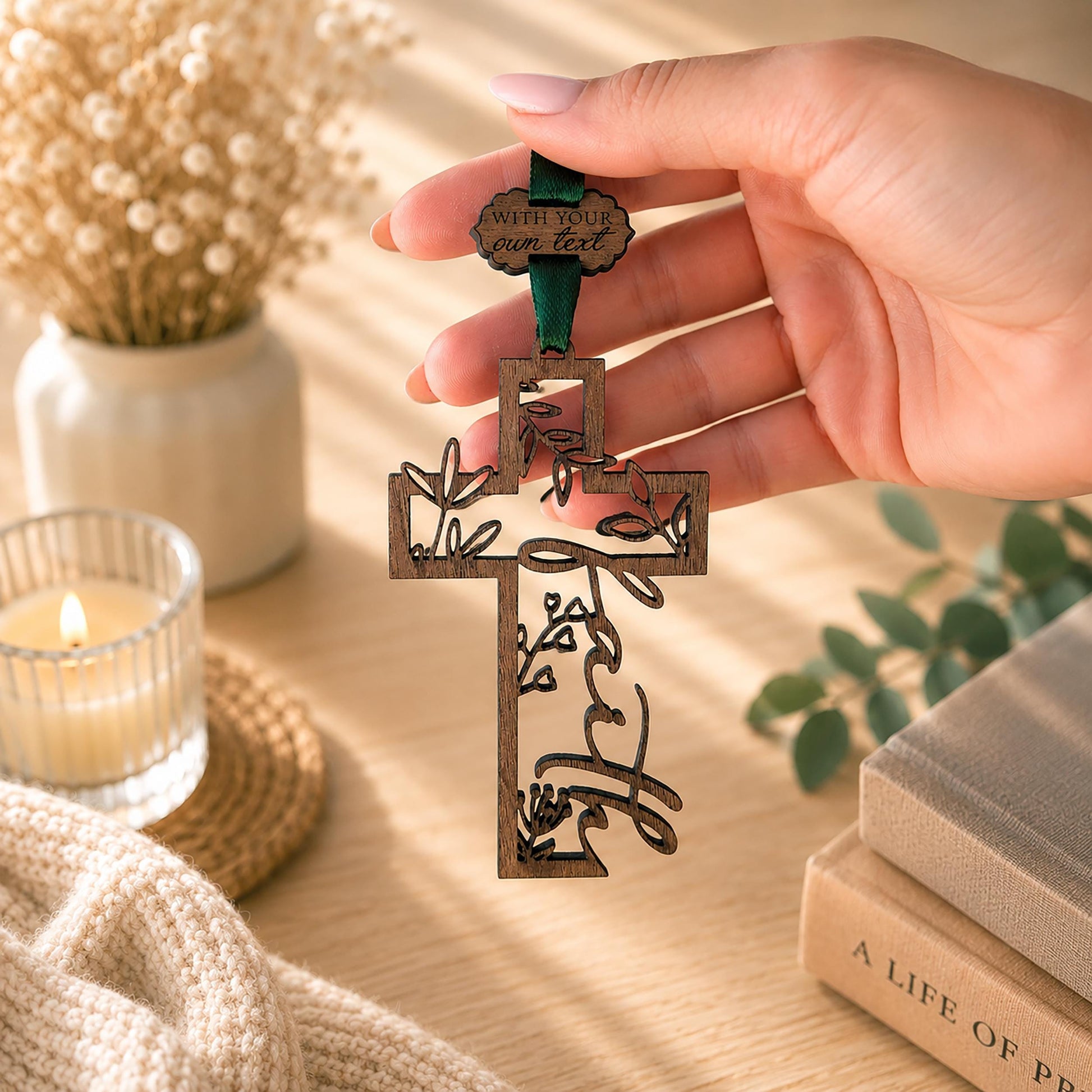 Faith Cross Wooden Story Card: product image 1