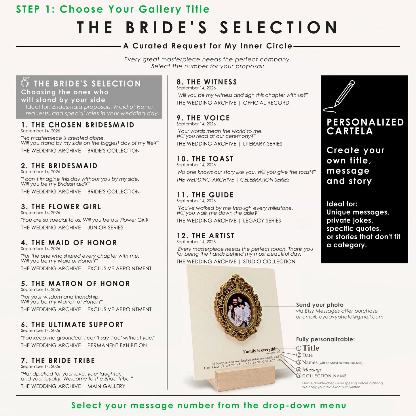 Bride's Selection personalized Museum of Us gift, image 8