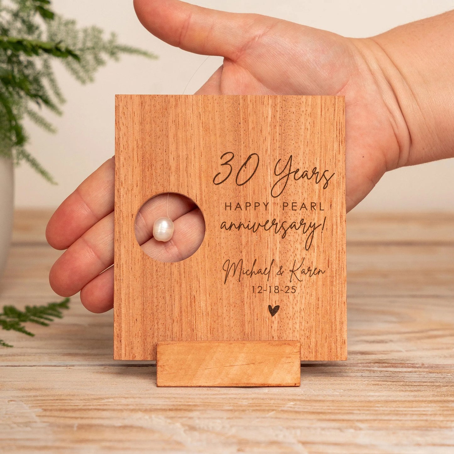 30th Anniversary Natural Pearl Card