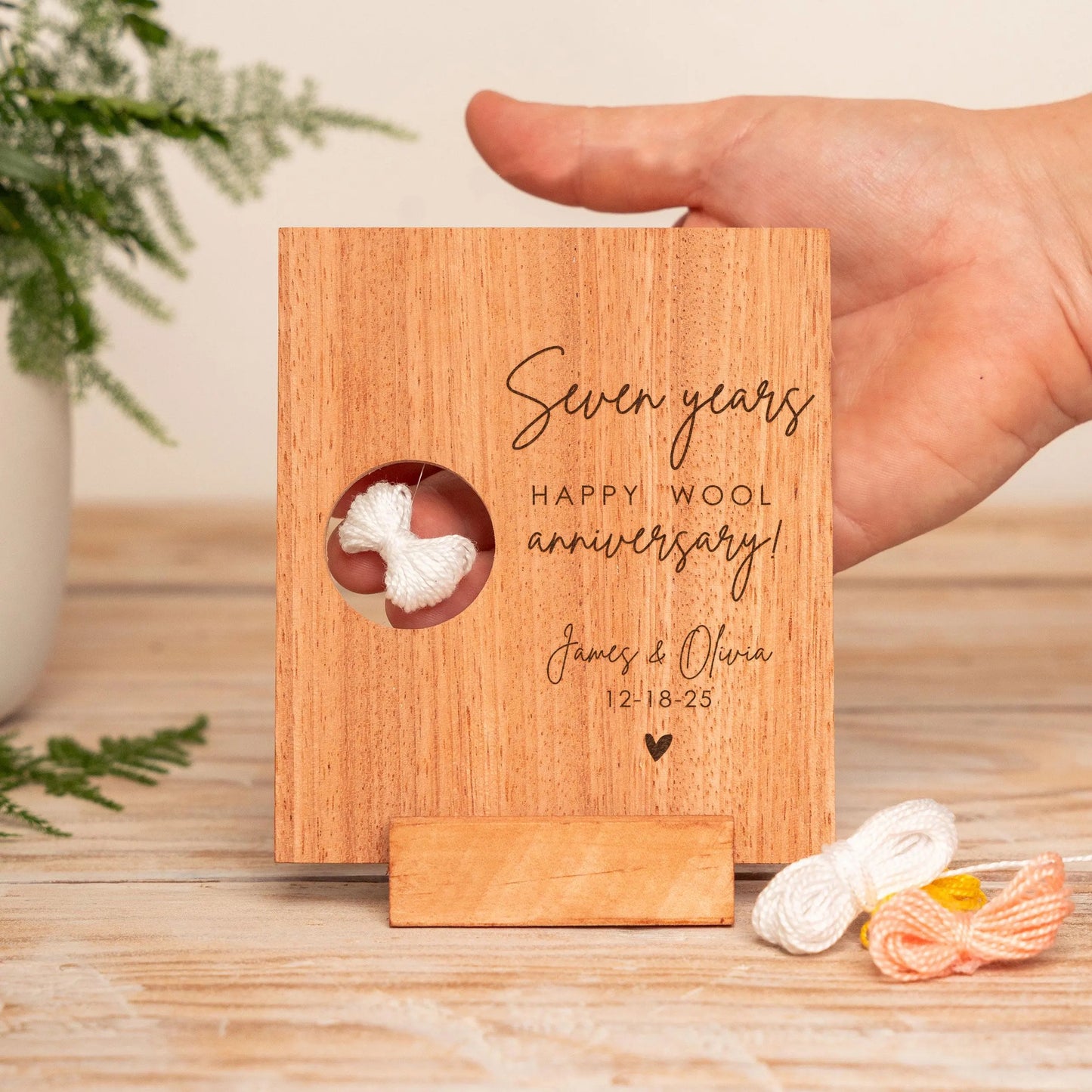 7th Anniversary Wool Card