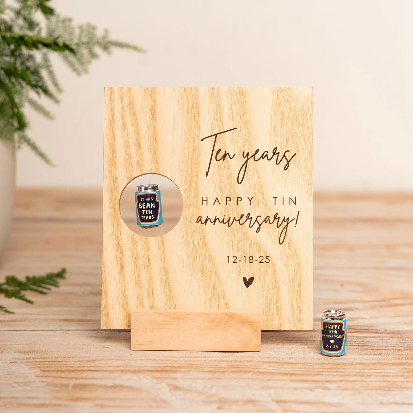 10th Anniversary Tin Can Card