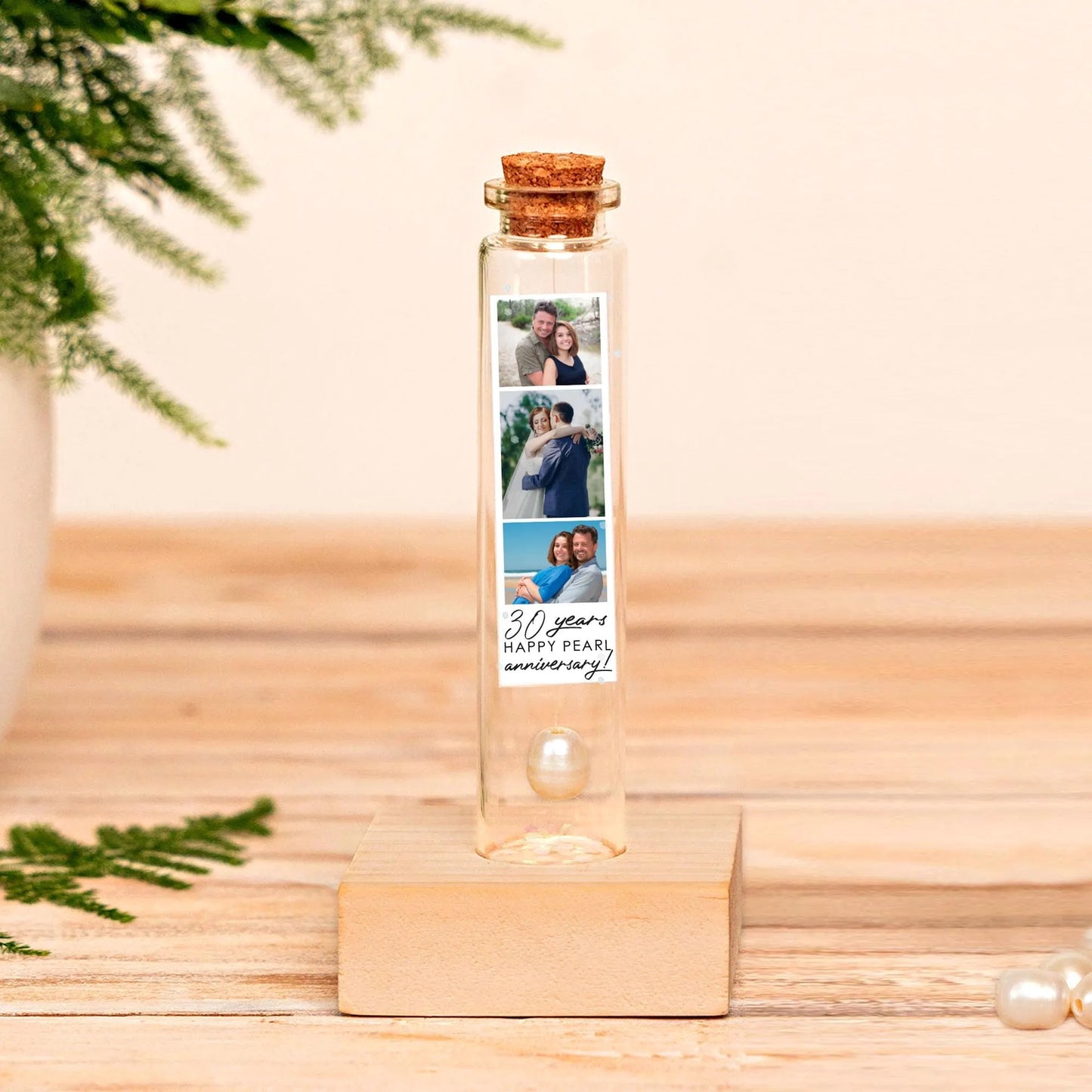30th Anniversary Natural Pearl Message Bottle