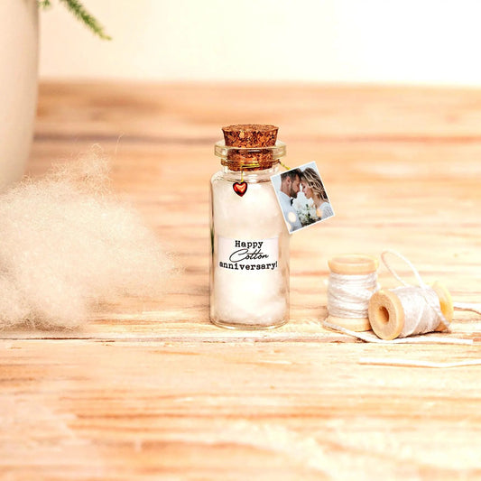 2nd Anniversary Cotton Message Bottle