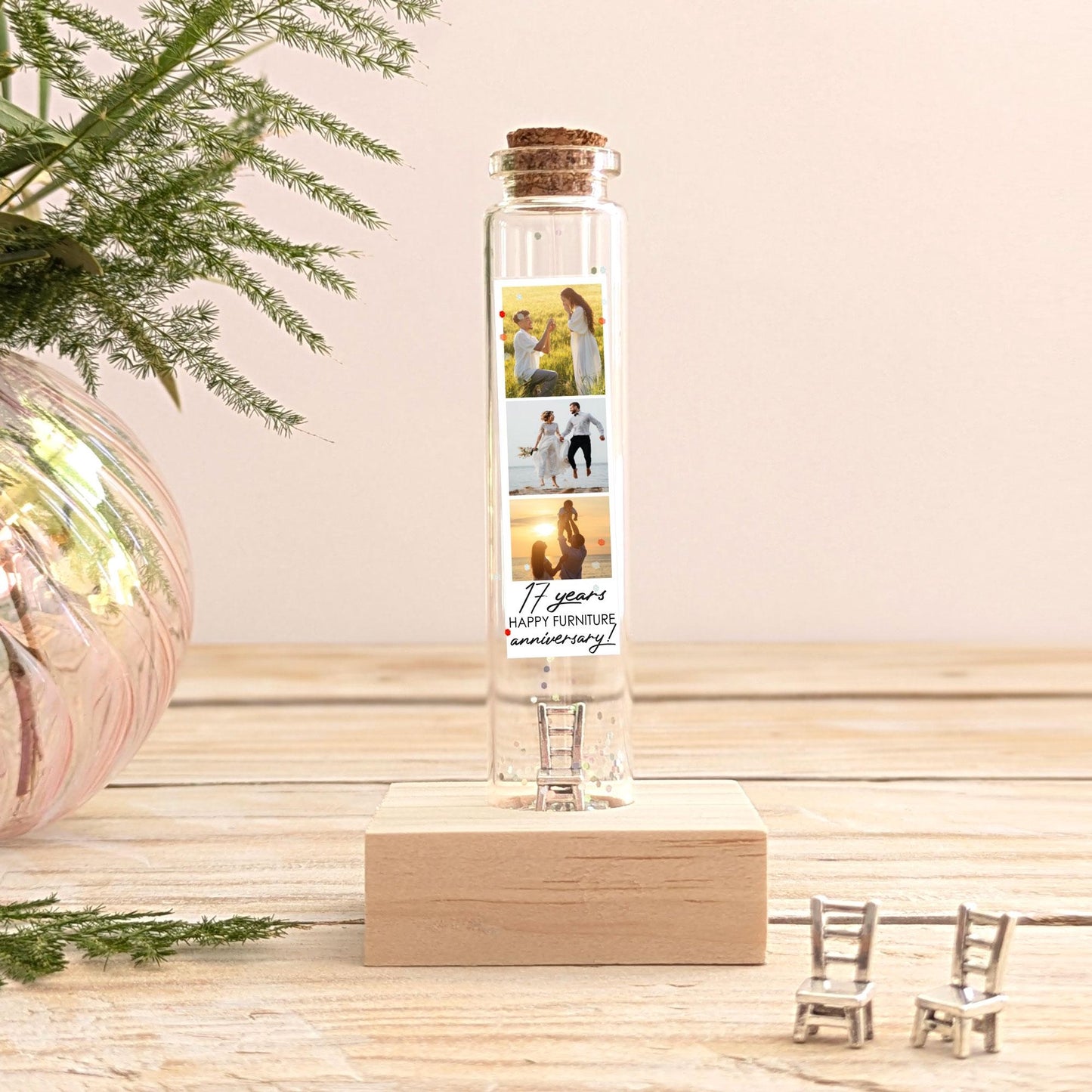 17th Anniversary Furniture Message Bottle