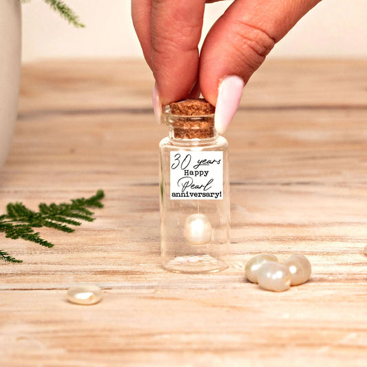 30th Anniversary Natural Pearl Message Bottle