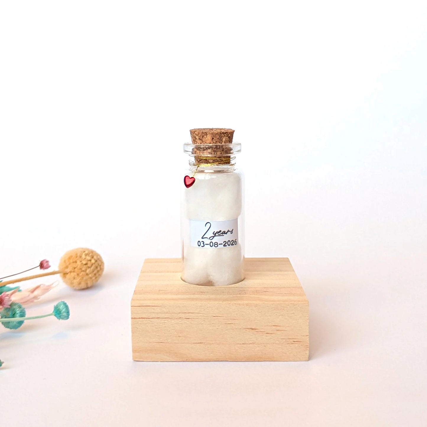 2nd Anniversary Cotton Message Bottle