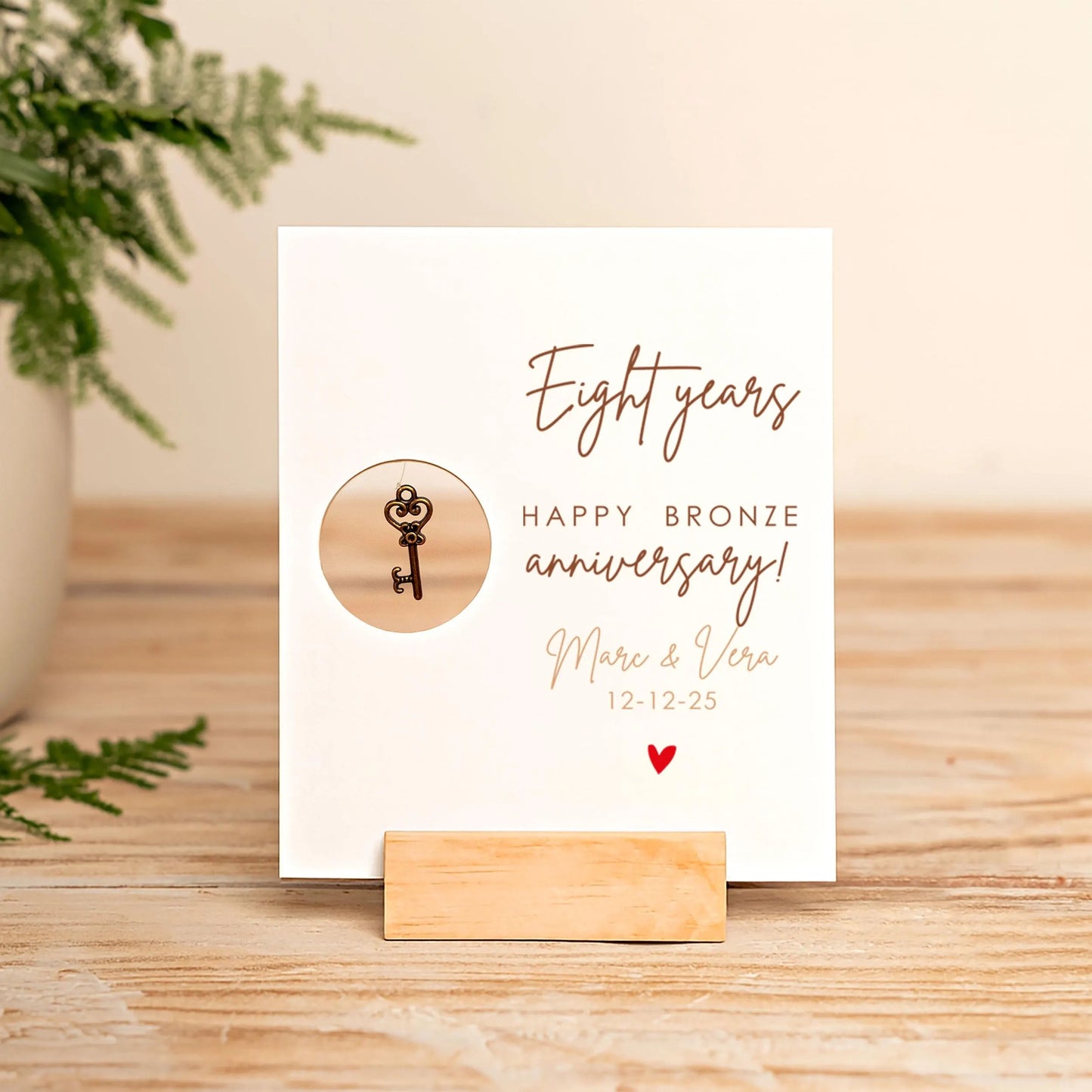 8th Anniversary Bronze Key Card