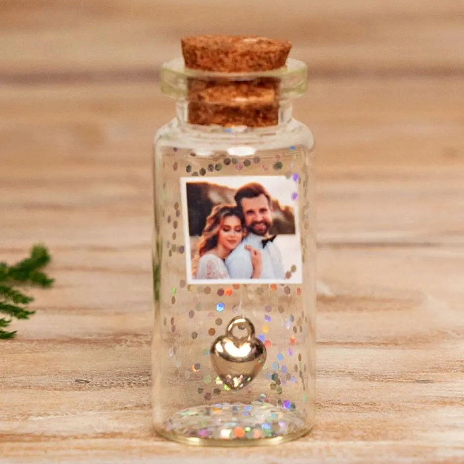 10th Anniversary Aluminum Heart Message Bottle