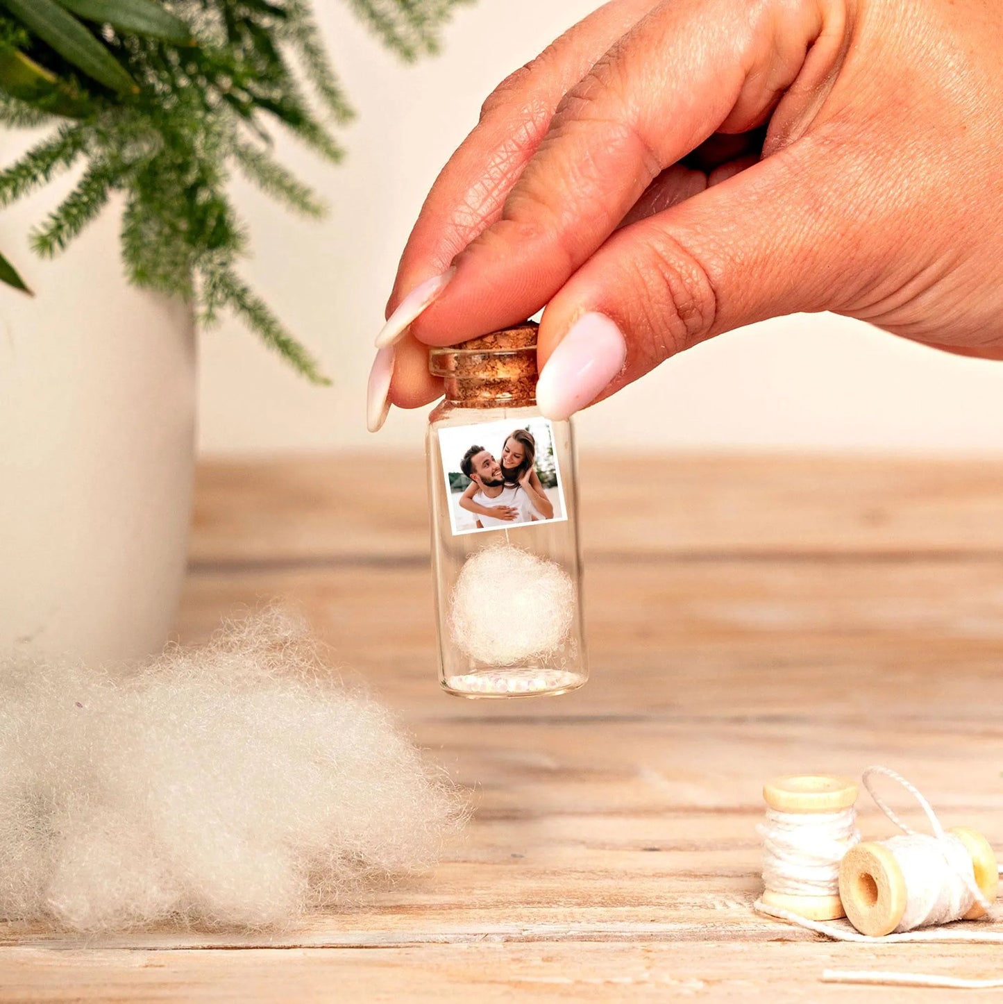 2nd Anniversary Cotton Cloud Message Bottle