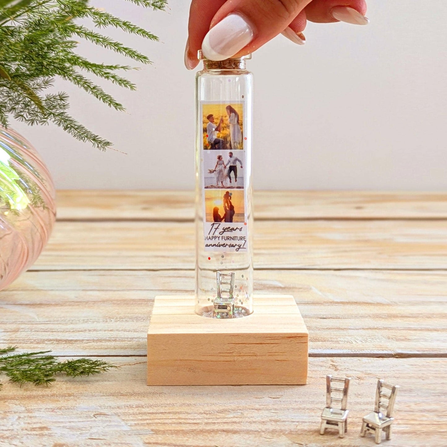 17th Anniversary Furniture Message Bottle