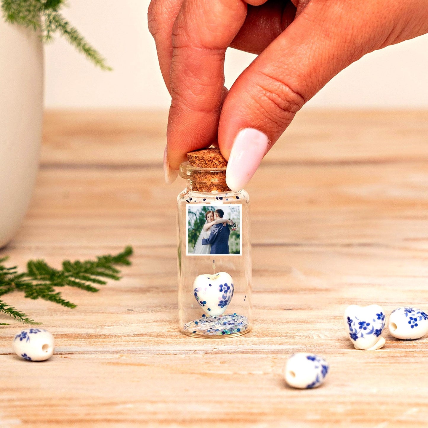 20th Anniversary China Heart Message Bottle