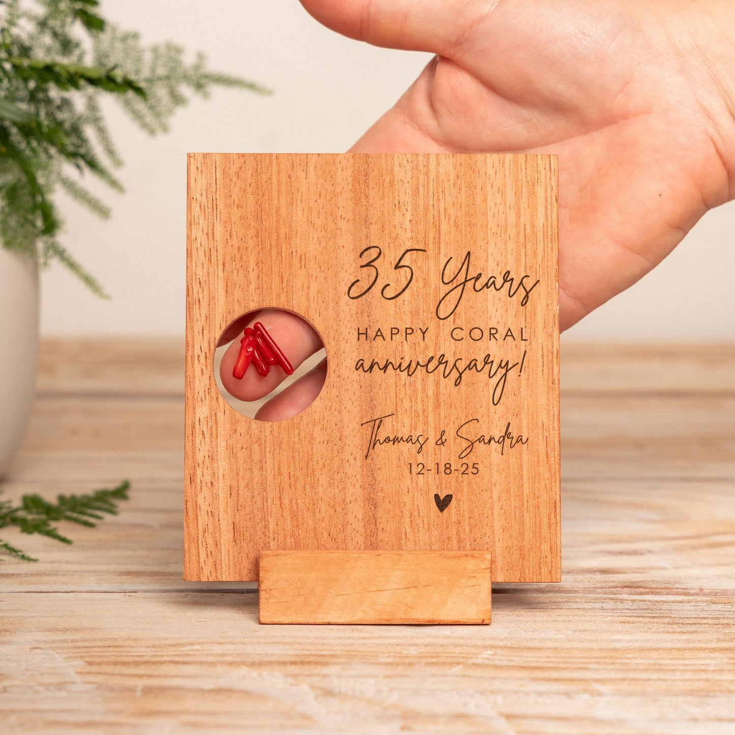 35th Anniversary Coral Card