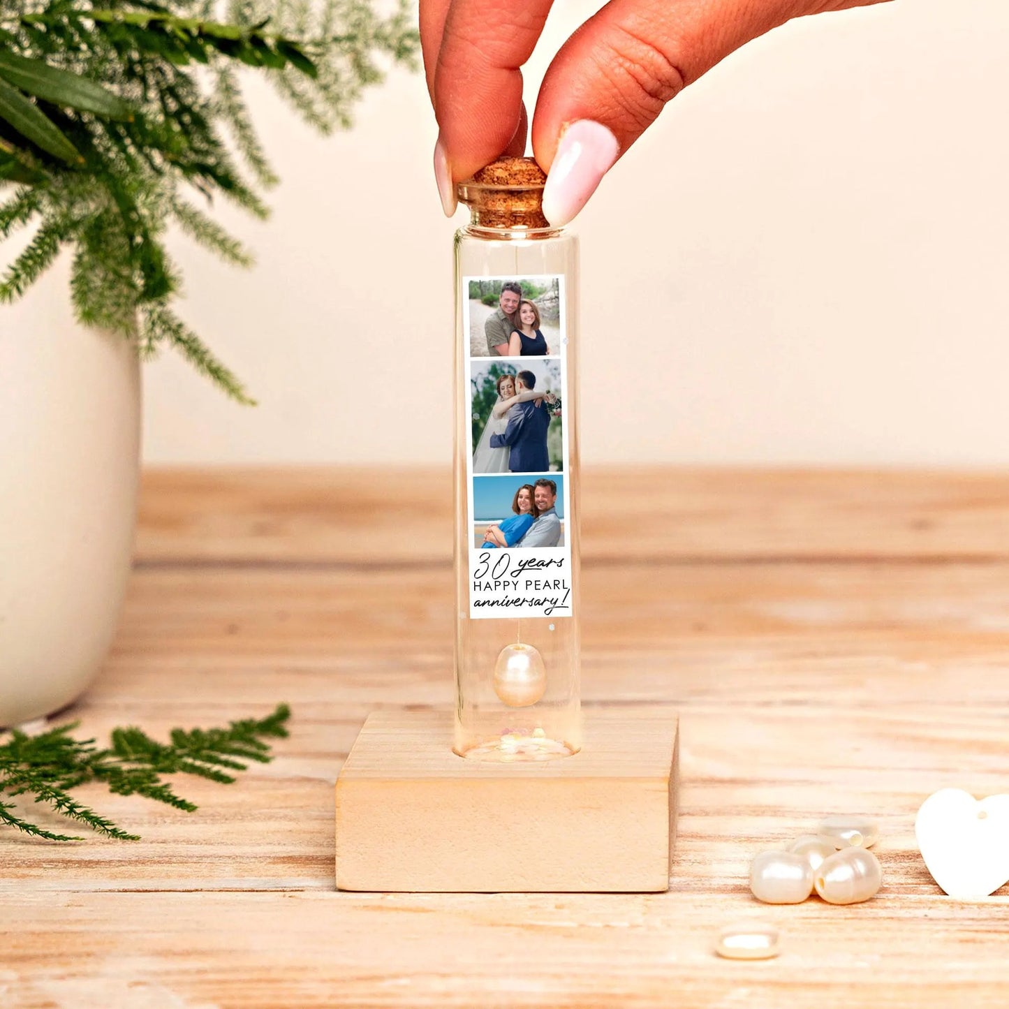 30th Anniversary Natural Pearl Message Bottle