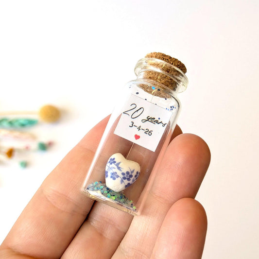 20th Anniversary China Heart Message Bottle