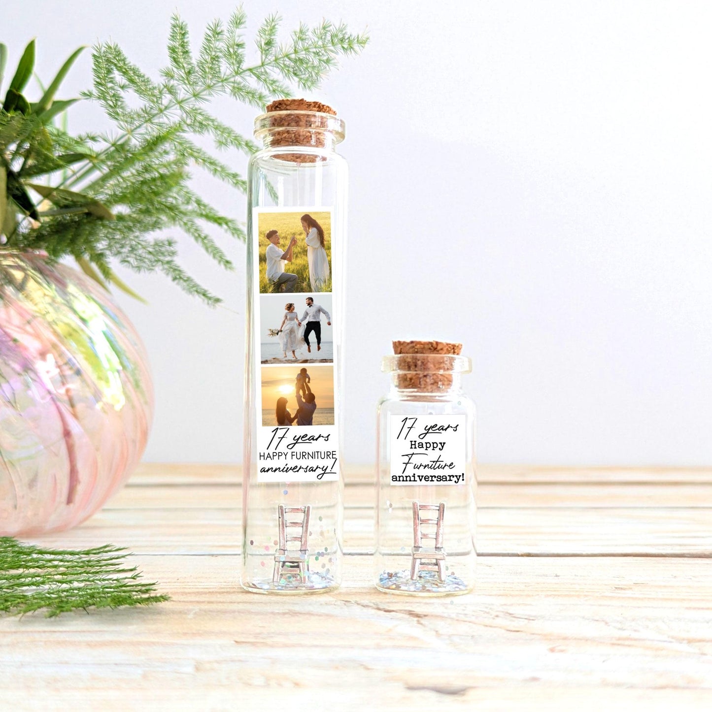 17th Anniversary Furniture Message Bottle