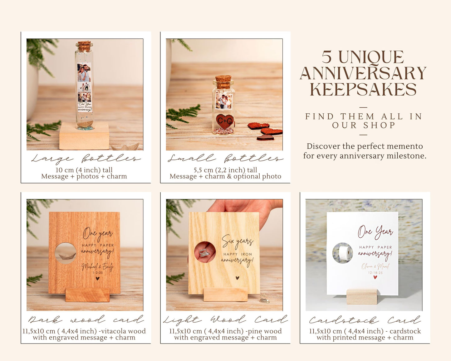 17th Anniversary Furniture Message Bottle