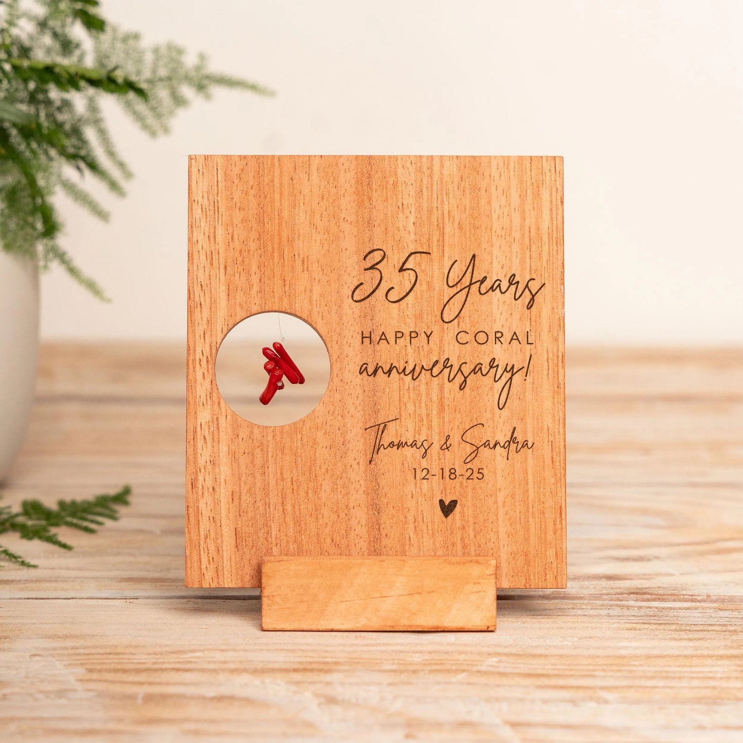 35th Anniversary Coral Card