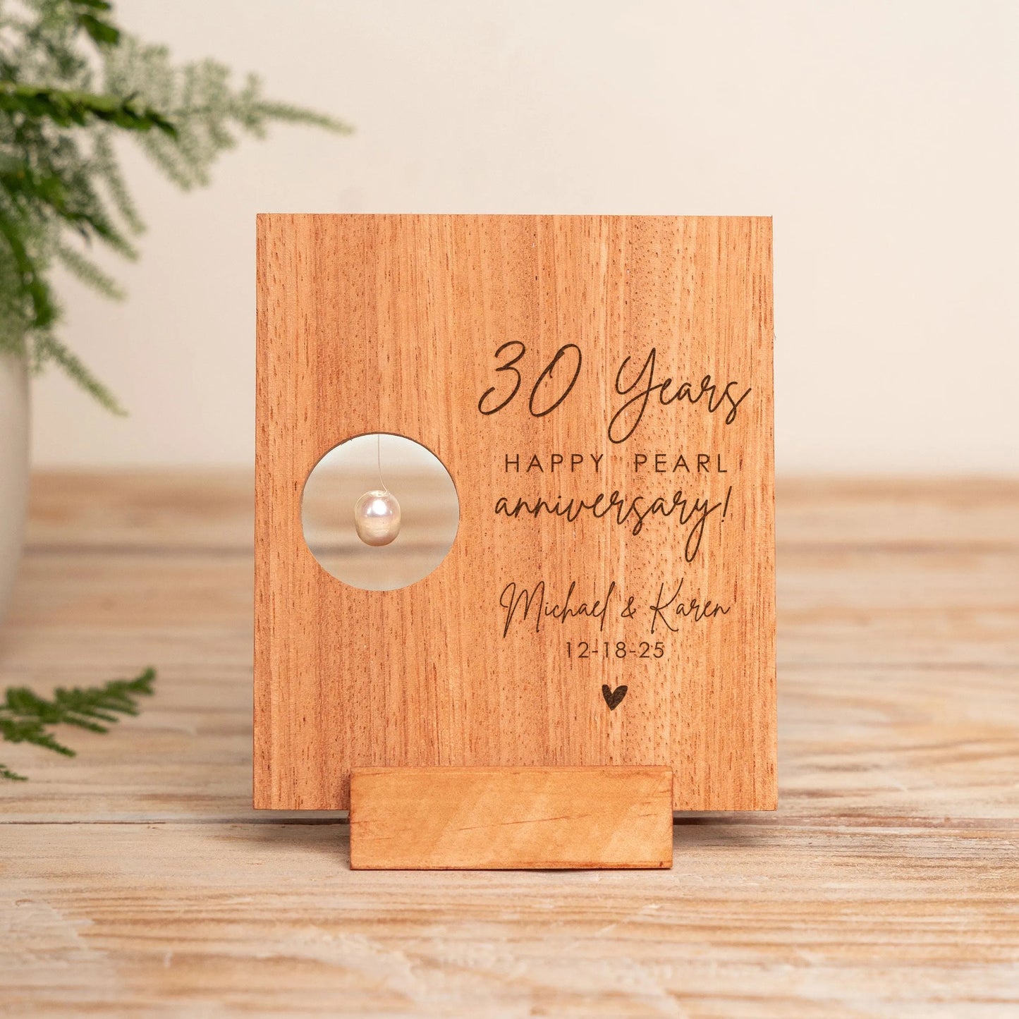 30th Anniversary Natural Pearl Card
